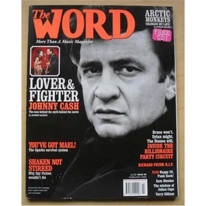 JOHNNY CASH WORD #36 MAGAZINE FEBRUARY 2006 JOHNNY CASH COVER WITH MORE INSIDE U - Picture 1 of 1
