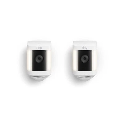 Ring White Battery Spotlight Cam Plus - 2 Pack - Image 1 of 4