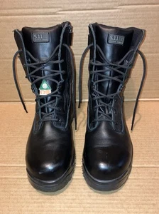 5.11 Tactical ATAC Shield 8" Side Zip Composite Toe Boot Black - Picture 1 of 20