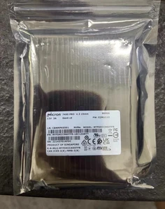 Micron 7450 PRO 960GB U.3 (15mm) SSD NVMe PCIe 4.0 MTFDKCC960TFR-1BC1ZABYY - Picture 1 of 2