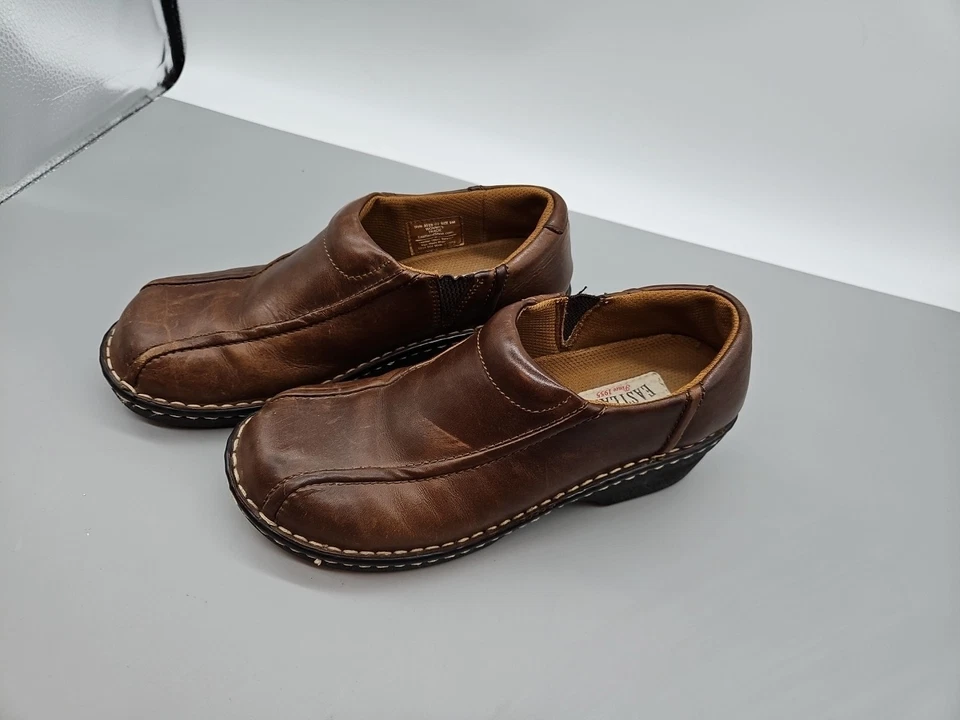 Eastland Brown Leather Loafter Slip-On Shoes Womens Tracie Size 9 M - Image 1 of 4