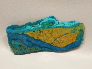 Crisocolla Malachite Lucida Pietra di Roccia Lastra Baghdad, Arizona #O3 - Foto 1 di 7