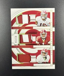 Dallas Turner & Kool-Aid McKinstry & Terrion Arnold 2024 National Treasures 2/10 - Picture 1 of 2