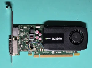 DELL NVIDIA QUADRO K600 DP GRAPHICS VIDEO CARD 1GB 3840 X2160 PULLED & WORKING - Picture 1 of 5