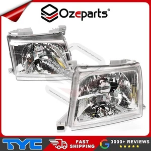 Set / Pair LH+RH Head Light Lamp For Nissan Navara Ute D22 Series 1999~2001 - Picture 1 of 4