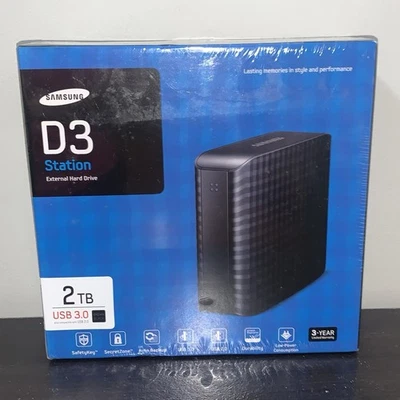 Sealed! Samsung D3 Station 2TB External Hard Drive USB 3.0 (Compatible with 2.0) - Image 1 of 4