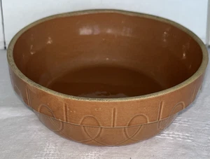 Vintage Watt Keramik Ofengeschirr Nr. 8 braun Steinzeug Rührschüssel Made in USA - Bild 1 von 6