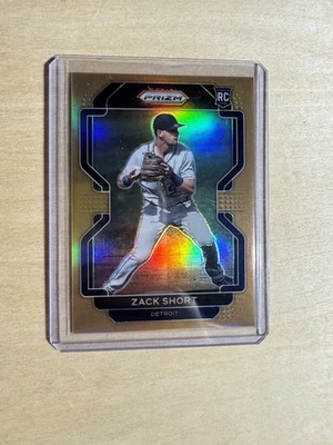 2022 Panini Prizm Tier II Zack Short #161 (RC) Gold 30/100 SSP Detroit Tigers - Image 1 of 2