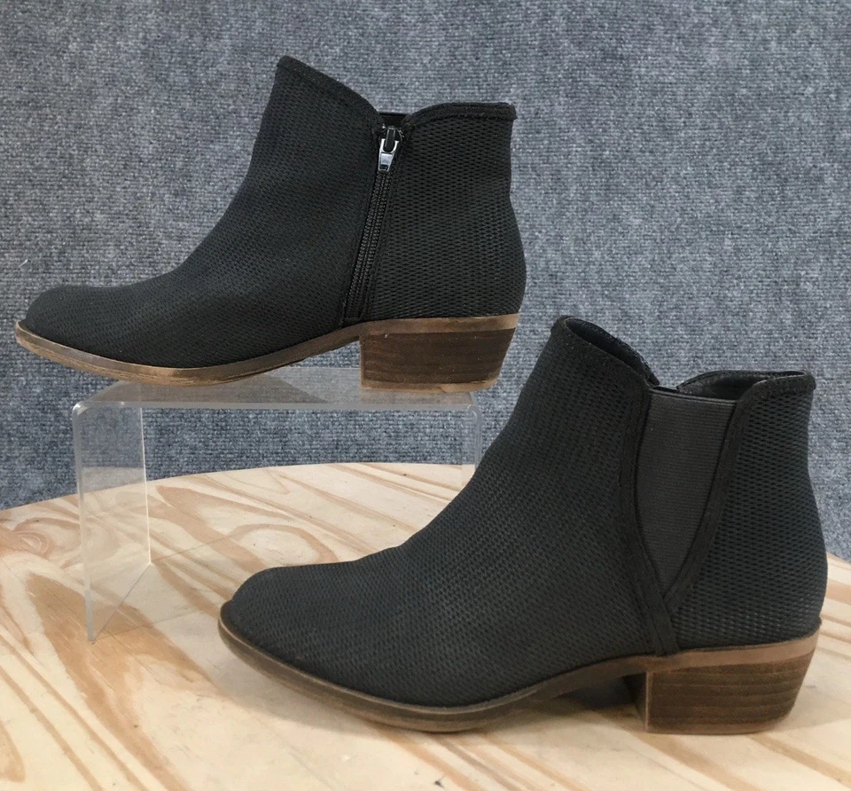 Botas Kensie Mujer Gerona Informales Cremallera Botines Cuero Negro Tacón Bajo Talla 7.5 Foto 1 de 1