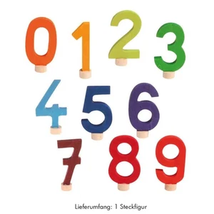 Grimm's Zahlenstecker für Geburtstagskranz 0 bis 9 Dekoration Tischdekoration - Bild 1 von 1
