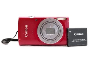 Cámara digital compacta Canon IXY 150 roja apuntar y disparar probada funcionando desde Japón - Imagen 1 de 18