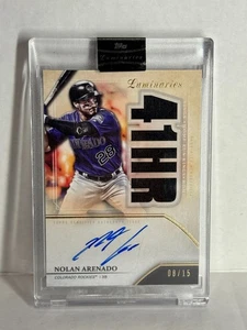 2022 Topps Luminaries Nolan Arenado Auto /15 Jersey Rockies - Bild 1 von 1
