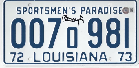 RICHARD DREYFUSS JAWS SIGNED LICENSE PLATE PROP AUTOGRAPH BECKETT BAS COA Cover