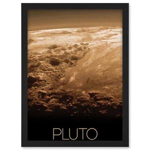 NASA Our Solar System Pluto New Horizons Surface Image Framed Wall Art Print A3 - Bild 1 von 31