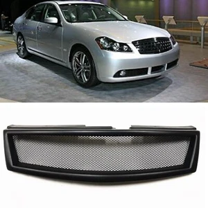Für Infiniti M35 M45 2006-2007 Frontstoßstangengitter Fiberglas Mattschwarz - Picture 1 of 9