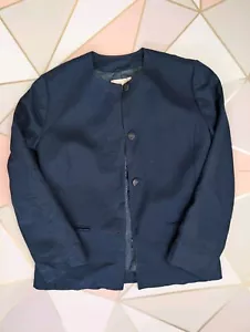 Vintage Pendleton 100% Virgin Wool Jacket Womens 8/ 10 Navy Blazer USA - Picture 1 of 6