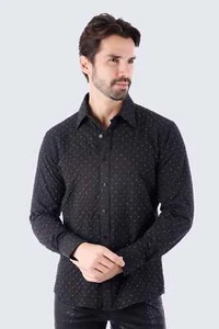 Barabas Men's Rhinestones Button Down Long Sleeve Shirts 4BR58 - Picture 1 of 10