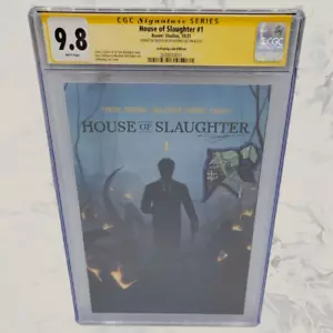 HOUSE OF SLAUGHTER #1 CGC SS 9.8 JEEHYUNG LEE TRADE COVER SIGNED & REMARKED - Picture 1 of 3