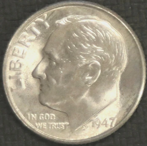 1947-D Roosevelt Dime - BU - #30996 - FREE SHIPPING Cover