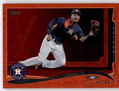 2014 Topps Red Hot Foil LJ Hoes Insert Parallel Astros #647 - Image 1 of 2
