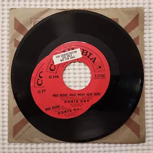 DORIS DAY Who Knows" b/w Surrender Orig '62 COLUMBIA Promo Misprint Vinyl 45 NM - Foto 1 di 1