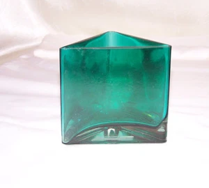 Teal Green Triangle Votive Candle Holder, NWT - Picture 1 of 4