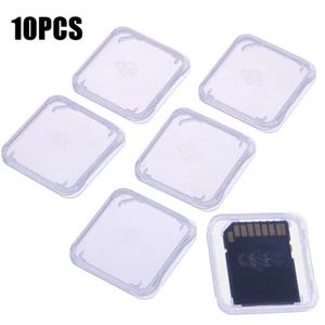 10Pcs Memory Card Case Holder Micro TF SD Card Storage Box Container Portable - Picture 1 of 14