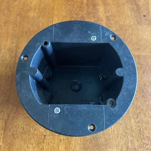 Pass and Seymour Black Plastic 3-3/4" Round Old Work Ceiling Box Bulk C1-18-WAC - Picture 1 of 8
