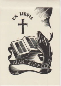 Ex-Libris religieux Alan Wambeek (1956) - Imagen 1 de 2