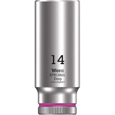 WERA 05004511001 8790 HMA Deep 1/4" socket, 14.0 mm