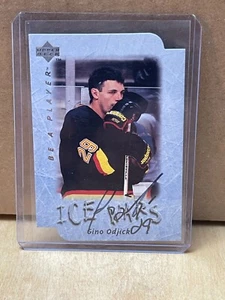 1995-96 Upper Deck Be a Player Auto Gino Odjick Die Cut Ice Wars Autograph Rare - Picture 1 of 2