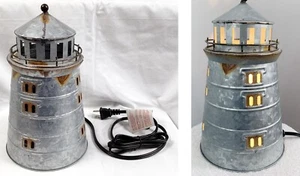 Neu Scentsy Metall Leuchtturm Wachswärmer rustikal 10" ohne Box - Bild 1 von 10