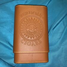 Genuine TanLeather Cigar Pocket Case Holds 4to 5Cigars /Travel Case Holder