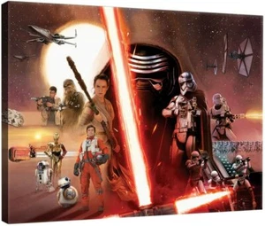 Lienzo Star Wars 100x75 cm Episodio 7 Despertar de la Fuerza Impresión de Imagen Tamaño Gigante - Imagen 1 de 3