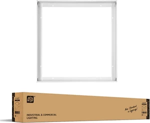 2X2 Surface Mount Frame for LED Flat Panel Light - White Aluminum Surface Mounti - Picture 1 of 12