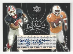 2003 Upper Deck Pros & Prospects - Price and Washington - #152 - Autograph - Bild 1 von 1