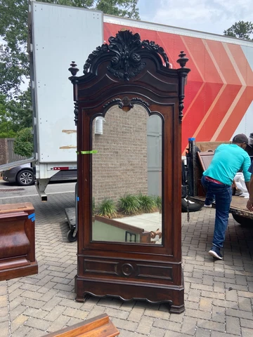 Antique Victorian Armoire Cover