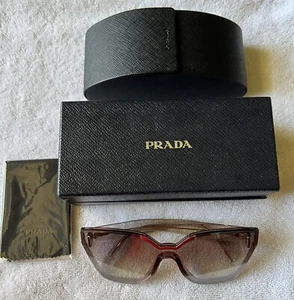 Prada Sunglasses SPR 16T Women's Brown Butterfly - Picture 1 of 6