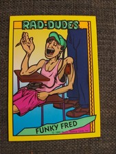 1990 RAD-DUDES  Video Funky Fred Pacific Trading Cards #34