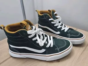 Vans Size 5 Sneakers Filmore Hi Vansgu Suede Forest Green Skate NIB - Picture 1 of 12
