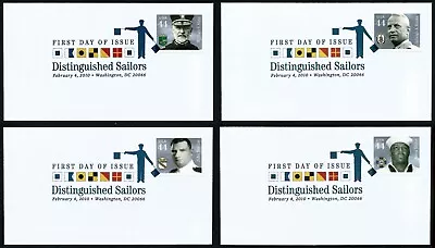 USA, SCOTT # 4440-4443, SET 4 FDC DISTINGUISHED SAILORS, DIGITAL COLOR PRINTING - Image 1 of 4