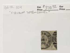 Großbritannien #104 Circular Date Cancel - 2024 CV 370 $ - Lot #9242 - Bild 1 von 1