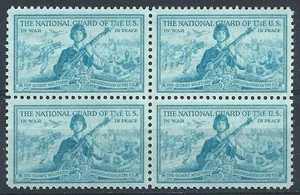 US 1953 Sc# 1017 soldat américain amphibie débarquement bloc 4 MNH - Photo 1/1