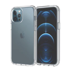 For Apple iPhone 12/12 Pro/12 Mini/12 Pro Max Case Clear Crystal TPU Phone Cover - Picture 1 of 16