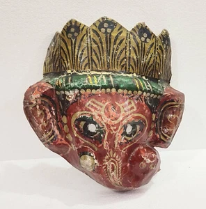 Vintage Ganesh Ji Mask paper Made in India MSK58 - Picture 1 of 8
