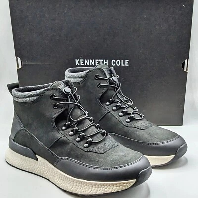 Kenneth Cole Men's LifeLight Bungee Lace-up High-Top Sneaker Black NEW Pick Size - Image 1 of 4