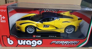 Ferrari FXX-K Yellow FXX LaFerrari Burago Detailed 1:24 Diecast Scale Model Car - Picture 1 of 10