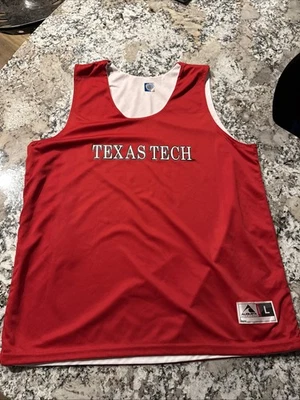 Texas Tech Red Raiders Vintage 90s Basketball Practice Jersey Reversible Size L - Image 1 of 4