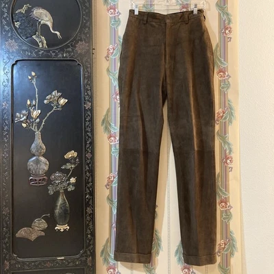 Polo Sport Ralph Lauren Brown Suede Pants - Image 1 of 4