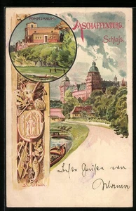 Lithographie Aschaffenburg, Schloss, Pompejanum 1899  - Picture 1 of 2